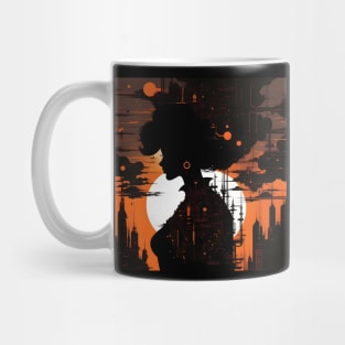 Atompunk girl art Mug